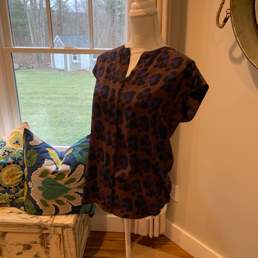 J. Crew Leopard Print Top